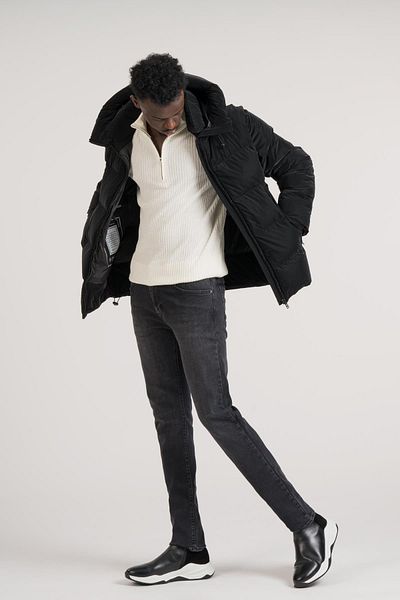 Giotelli Slimfit Hooded Puffer Jacket with Neck Support