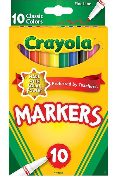 Crayola Fine Line Markers Classic Colors 10ct CY58-7726