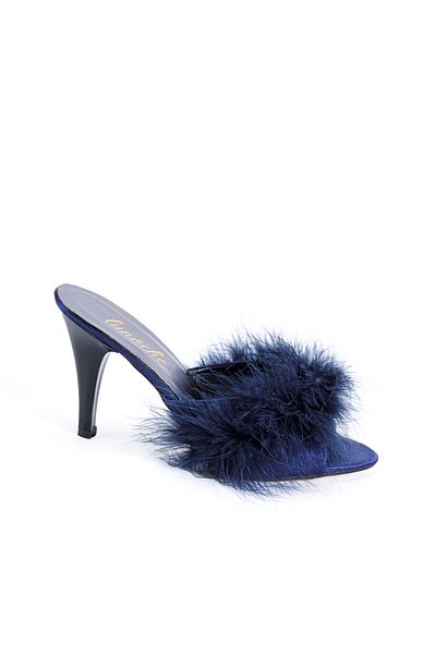 Lunoche Nightwear Feather Women's Dowry Slippers Stylish Daily House Slippers Ornate Dowry Birth Guest Bridal Slippers