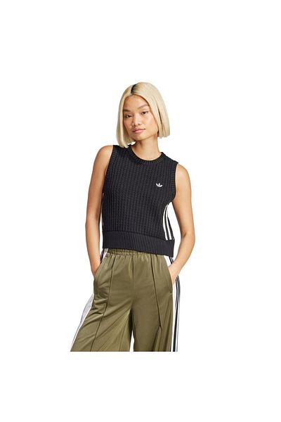 adidas Black Knitted Vest Vest - Women's Jd0902