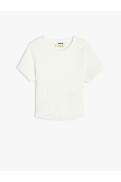 Koton New Season Cotton Crew Neck Short Sleeve Basic T-Shirt