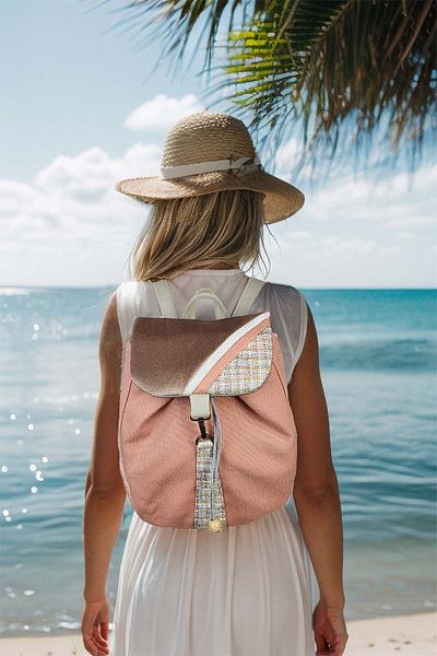 Ayşe Teyze'nin Çantaları Women's Pink Handmade Backpack