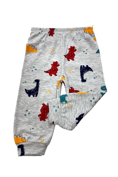 Esterella Baby Boy 1Pc Combed Cotton Pants/ Baby Cuffed Pajamas / 1Pc Pants with Pattern