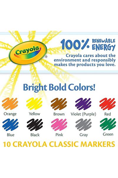Crayola Fine Line Markers Classic Colors 10ct CY58-7726