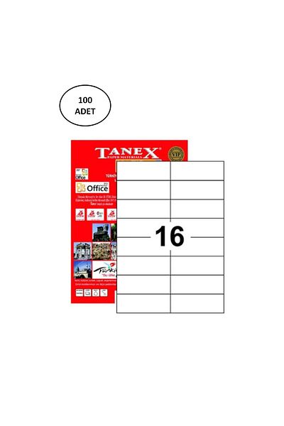 Tanex Tw-2216 Laser Label 105X35 mm 100 Pieces - Eck8733-2392