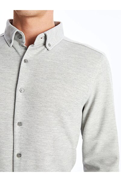 LC Waikiki Сlim Fit Довгорукавна чоловіча сорочка - W45359Z8