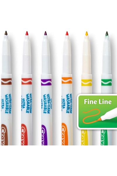 Crayola Ultra-Clean Washable Markers Fine Line 40ct 58-7861