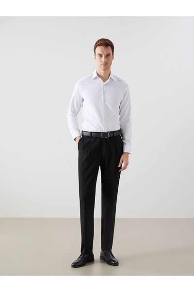 LC Waikiki LCWAIKIKI Formelles Slim Fit Langarm Dobby Herrenhemd