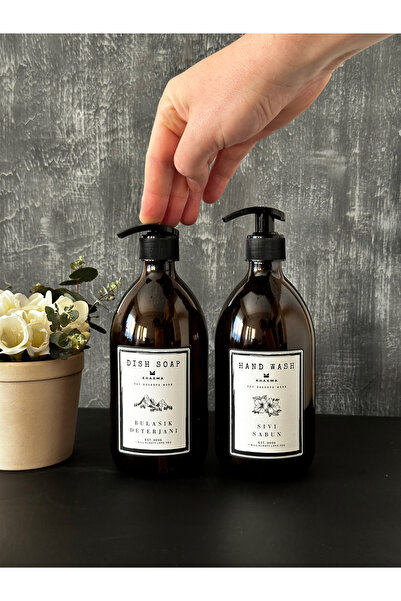 KHAKMA 2 Συσκευασίες Υγρό Σαπούνι Απορρυπαντικό Πιάτων Μπουκάλι Queen Soap Dispenser 500ml Bb Hd