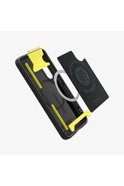 Spigen Spigen Rugged Armor MagFit for Galaxy S25 PLUS case [MagSafe compatible] - Matte Black