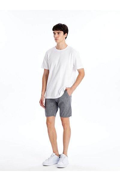 LC Waikiki Ανδρικό T-Shirt LCW Crew Neck χτενισμένο βαμβακερό
