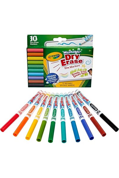Crayola Washable Slim Dry Erase Markers 10ct CY58-7734