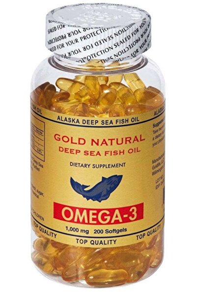 Gold Natural زيت السمك أوميجا 3 - 200 كبسولة هلامية