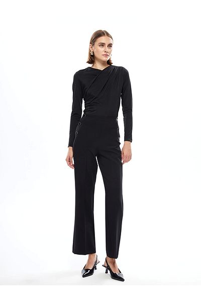 LC Waikiki Lcwaikı Classic Black Standard Fit Women's Trousers