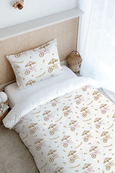 Tuğba Kuğu Fresh Lemon Single Duvet Cover Set - Iconic Series (160X220)