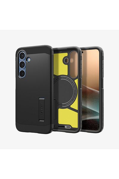 Spigen Spigen Tough Armor MagFit for Samsung Galaxy S25 case [MagSafe Compatible] - Black