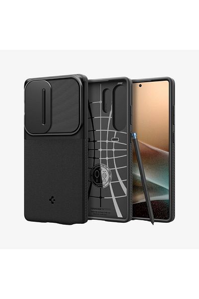 Spigen Spigen Optik Armor for Samsung Galaxy S25 ULTRA case with Camera Lens Protector - Black