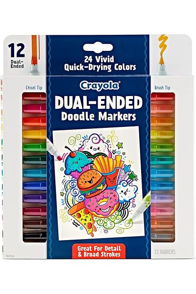Crayola Dual Ended Doodle Marker 12ct CY58-8314