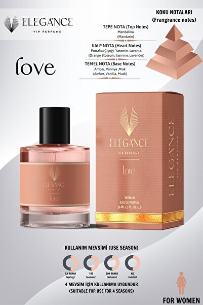 silver elegance vip perfume Love 50 Ml Edp Kadın Parfümü (for Women).