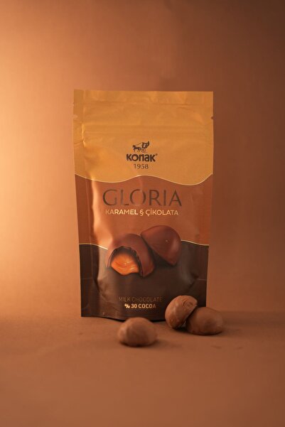 KONAK Gloria Çikolata Kaplı Karamel