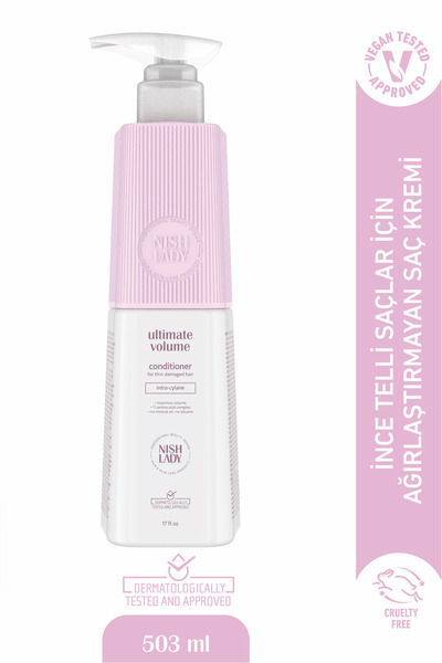 NISHLADY Ultimate Volume Hacim Verici Saç Kremi – Yıpranmış Ve Ince Telli Saç...