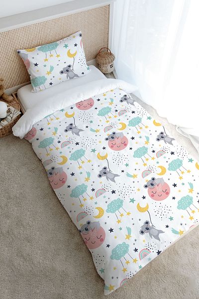 Tuğba Kuğu Iconic Koala Pattern Single Duvet Cover Set - 160X220