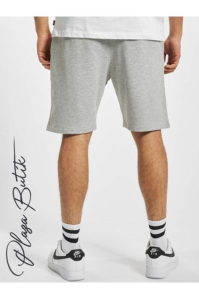 Plaza Butik Ανδρικό γκρι χτενισμένο βαμβακερό σορτς New Season