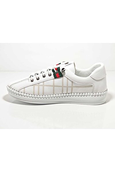 Voyager Z096 White Women's Leather Casual Shoes