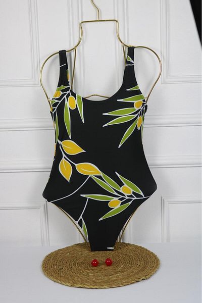 FUNELLA Olive Patterned Women's Swimsuit
