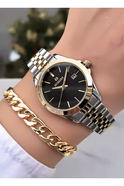 Homies Original Invoice Waterproof Women's Wrist Watch with Bracelet Gift