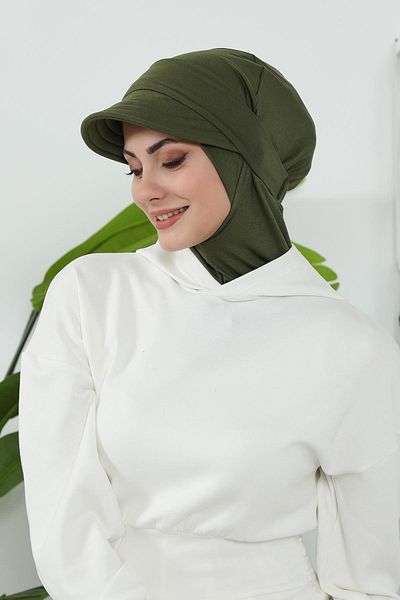 Aisha's Design بونيه مع قناع قابل للإزالة، عمامة، B-82