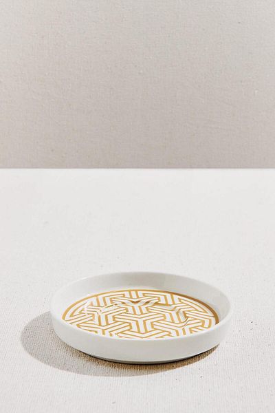 Paşabahçe Geo Porcelain Tea Plate - Gold Color