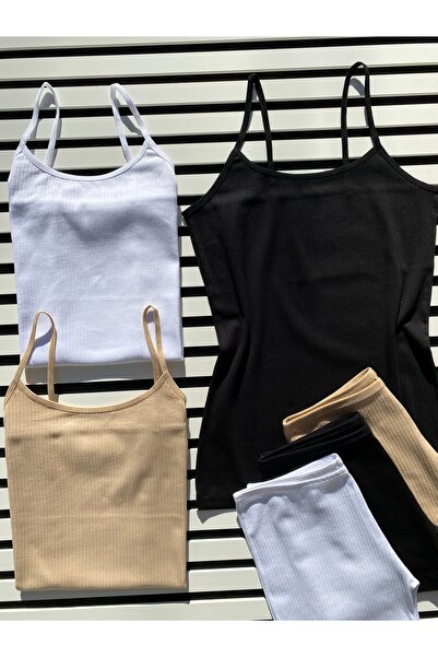 LEYNA BUTİK 3 комплекти білих і чорних футболок і шортів з камусом - бавовнян...