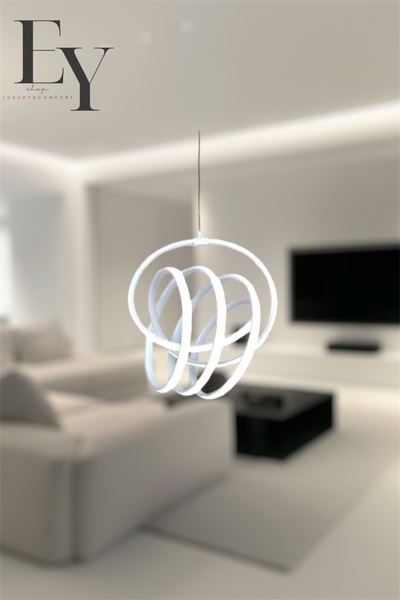 EYSHOP Modern Beyaz İmza Model 3 Renk Kumandalı/Dimmerlı (Beyaz&Sarı&Günışığı...