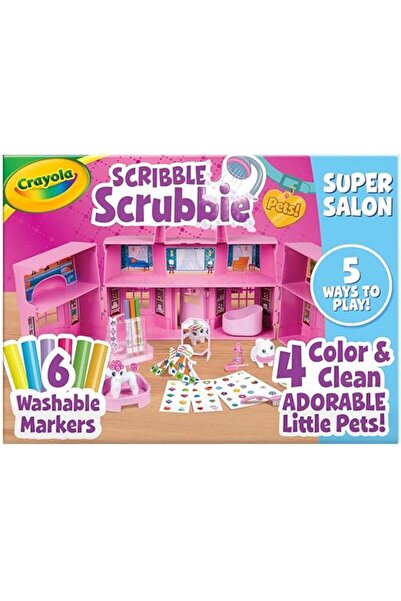 Crayola مجموعة ألعاب سوبر صالون من سكريبل سكرابي بيتس CY74-7488