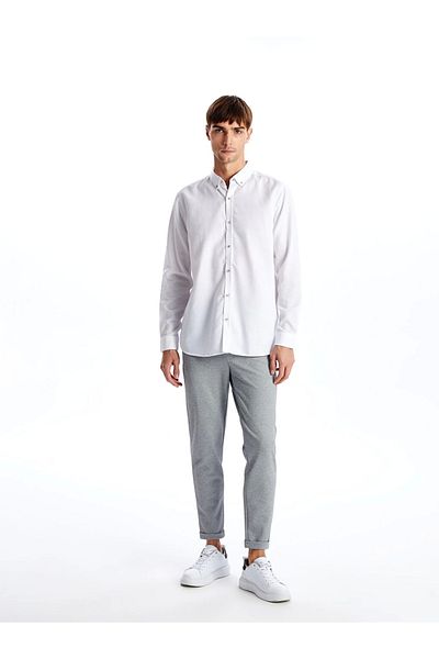 LC Waikiki Ανδρικό παντελόνι LCW Vision Grey Slim Fit