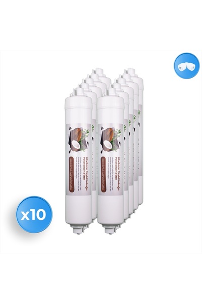 Arvepa Su Arıtma Cihazı Coconut Eco Post Carbon Tatlandırıcı Filtre 10 Adet