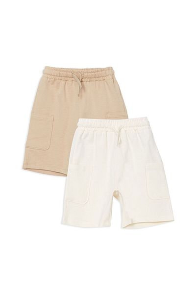 LC Waikiki New Season Ελαστική μέση για αγόρια σορτς 2 τεμαχίων - S5J928Z1