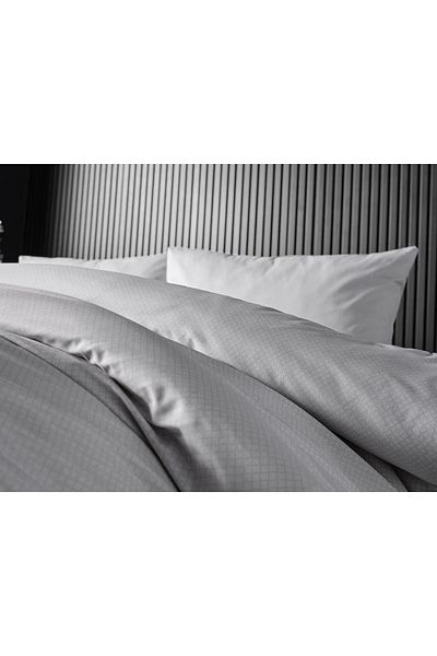Doqu Home Σετ παπλωματοθήκης Pure Touch σε ανοιχτό γκρι διπλό