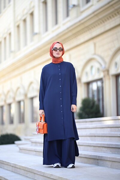 NS Moda Indigo Hijab Voile Set - Model 532