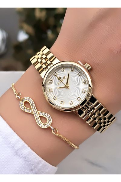 Homies Original Invoice Waterproof Women's Wrist Watch with Bracelet Gift