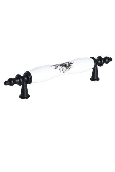 Porcellana Perla (9,6 سنتيمتر) غطاء بورسلين مقبض خزانة درج أثاث أطفال مطبخ حمام مقبض مقبض Kulb Asos96mm-stk027