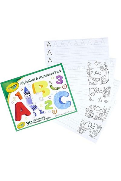 Crayola Alphabet & Numbers Pad 30sheets CY99-3406