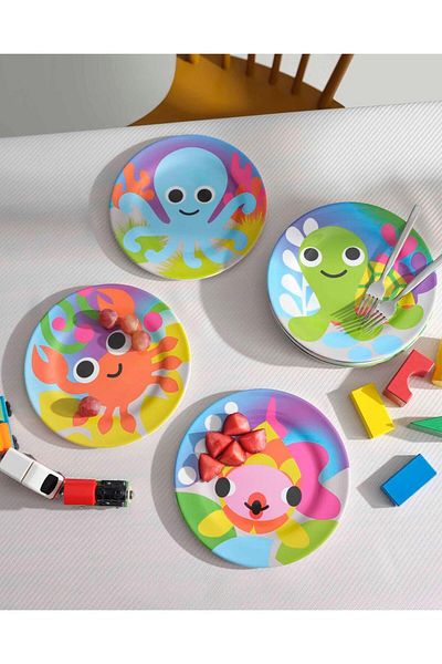 Paşabahçe Ocean Melamine Kids Set 4 Pieces