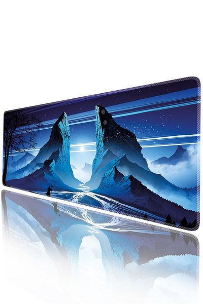 HELİXSUN 70X30 cm Gaming Player Mouse Pad Non-Slip Base Large Keyboard Mouse Pads Mousepad Monk