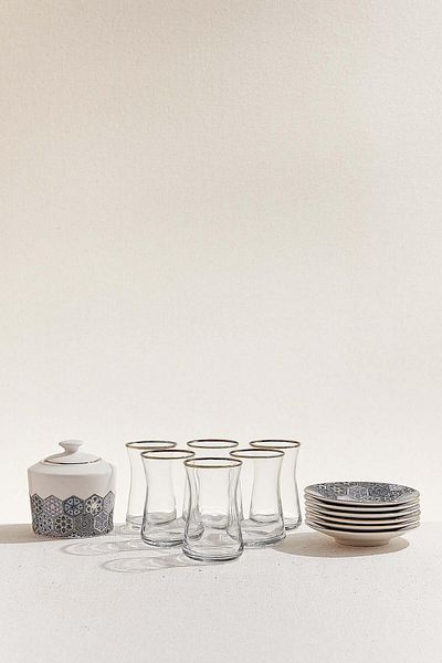 Paşabahçe Tile Tea Set