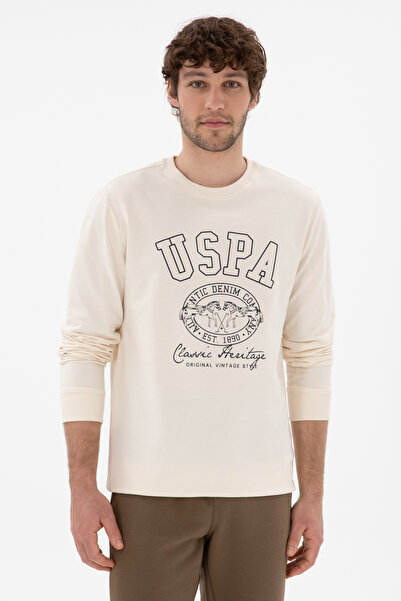 U.S. Polo Assn. البلوز كريم للرجال 50290259 -VR071