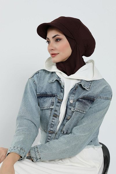 Aisha's Design بونيه مع قناع قابل للإزالة، عمامة، B-82
