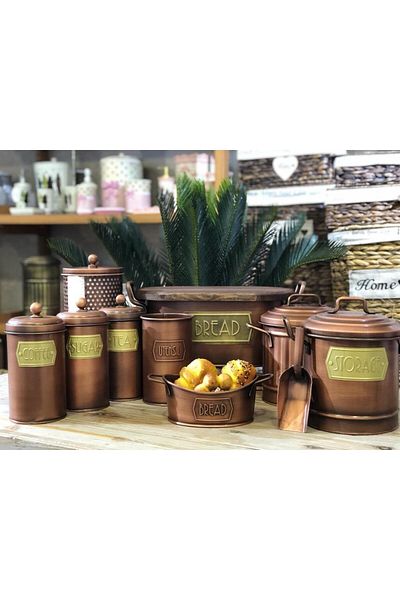 The Mia 13X11 cm Copper Countertop Spoon Holder