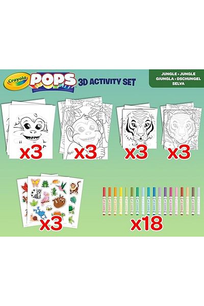 Crayola Pops 3D Activity Set - Jungle